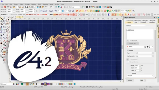 Wilcom e4.2 Embroidery Software 2
